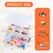 17 QT Plastic Storage Box with Handle Removable Tray Craft Organizers and Storage Container Stackable Clear Storage for Bead,Crayon,Tool,Sewing,Playdoh